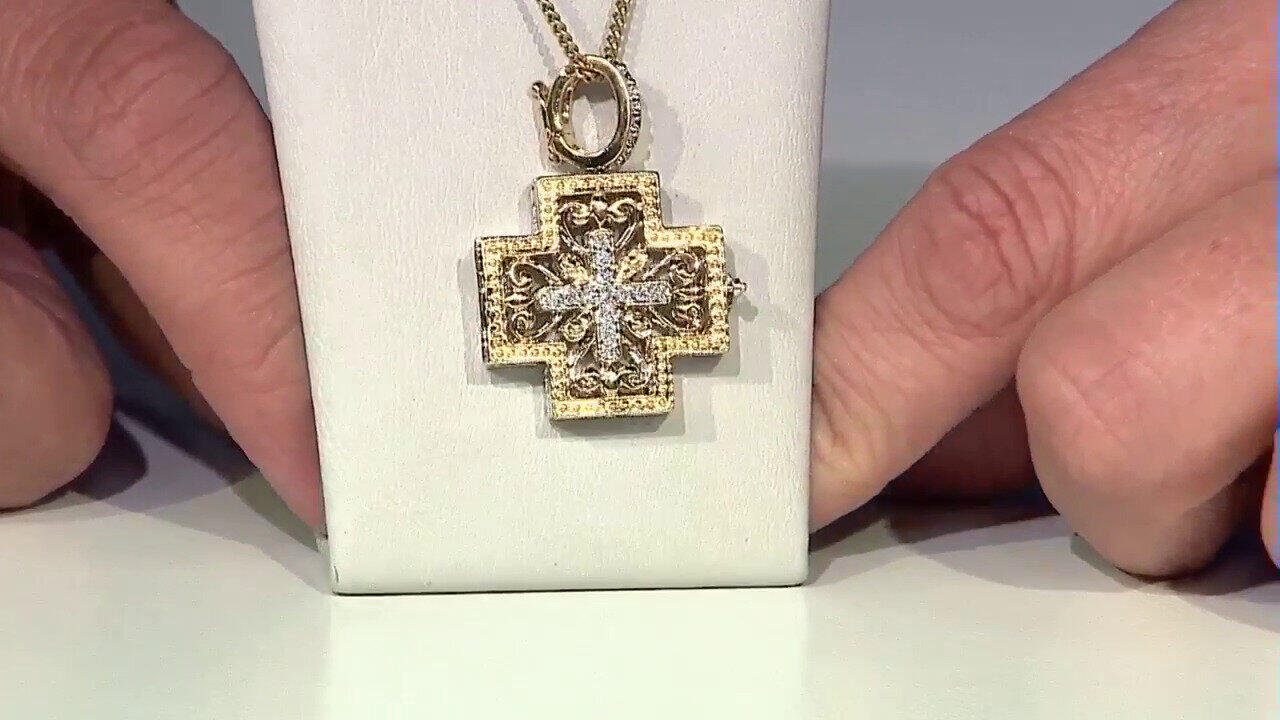 Video Pendentif en or et Diamant SI2 (H) (Dallas Prince Designs)