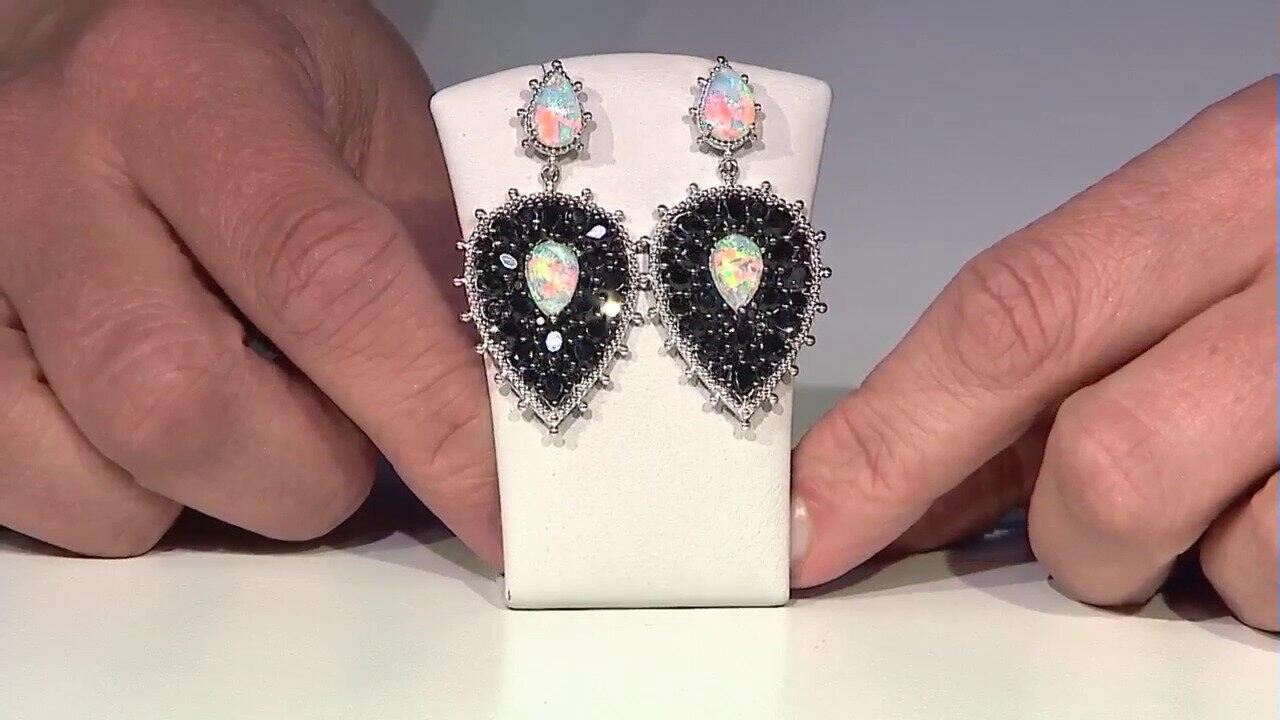 Video Boucles d'oreilles en argent et Opale Welo (Dallas Prince Designs)