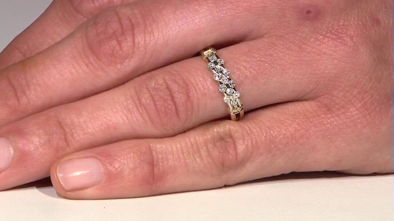 Video Bague en or et Diamant SI1 (G) (Annette)
