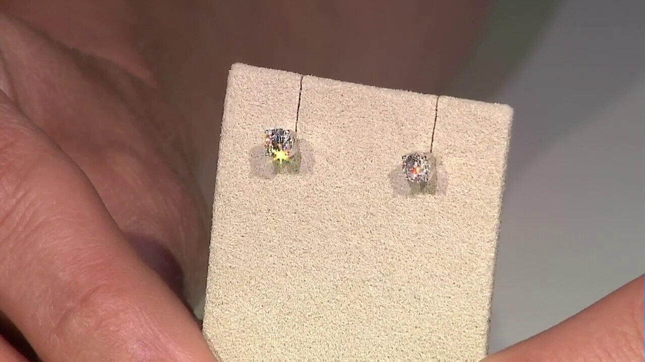Video 9K SI1 (G) Diamond Gold Earrings (Annette)