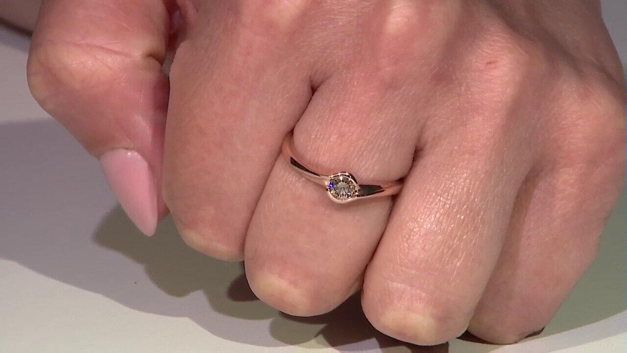 Video Bague en or et Diamant rose de France VS1 d'Argyle (Annette)