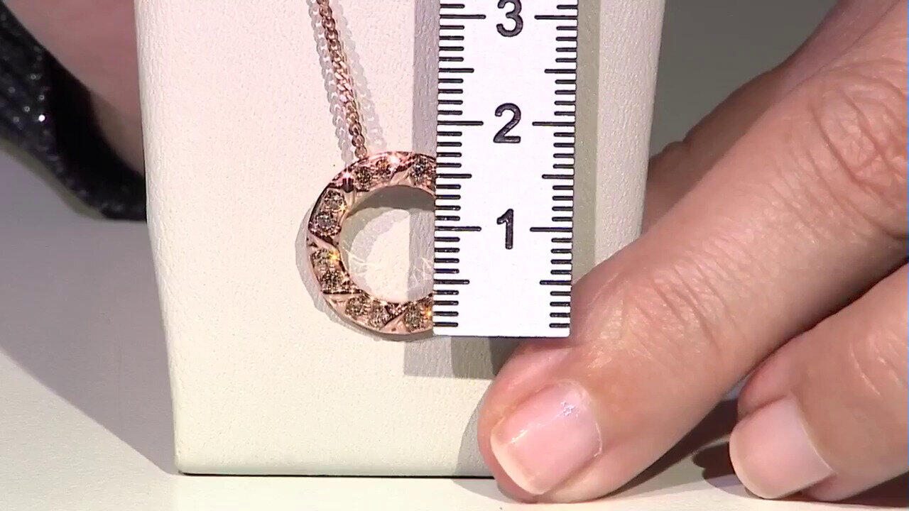 Video Pendentif en or et Diamant rose de France SI1 d'Argyle  (Annette)