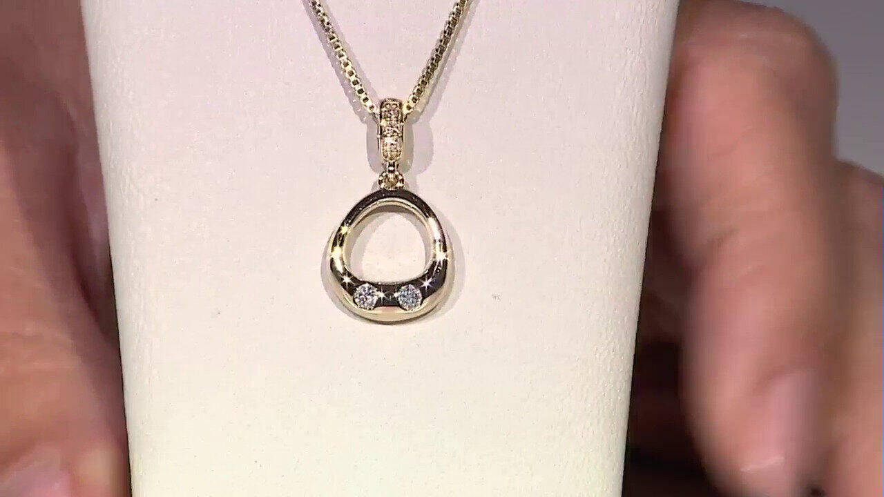 Video Pendentif en or et Diamant SI1 (G) (Annette)