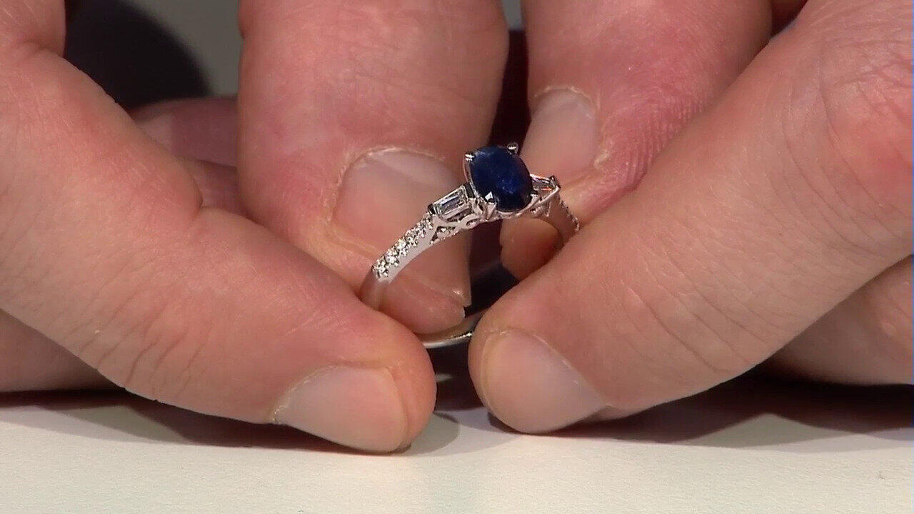 Video Blauer Ceylon-Saphir-Goldring (CIRARI)