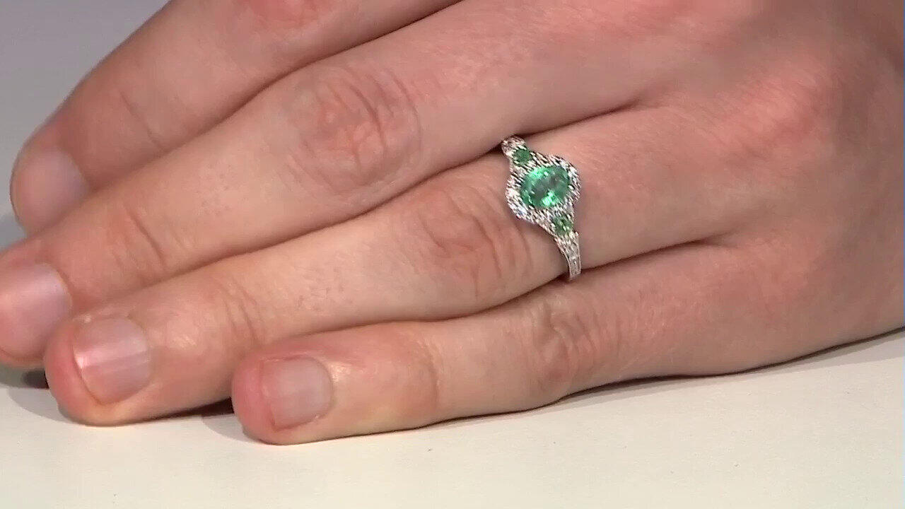 Video 18K SI1 (H) Diamond Gold Earrings (CIRARI)