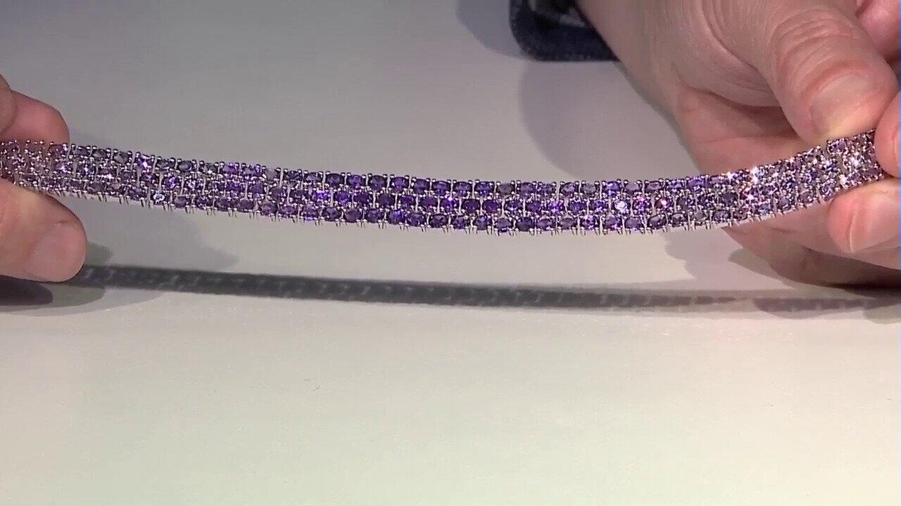 Video Bracciale in argento con Ametista Zambiana
