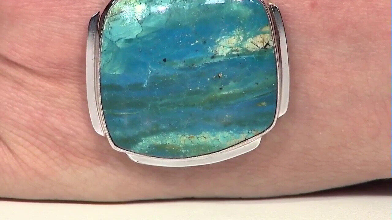 Video Pendentif en argent et Opale d'Atacama (Bali Barong)
