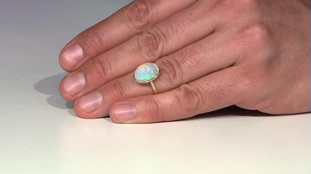 Video Anello in oro con Opale di Welo AAA (CIRARI)