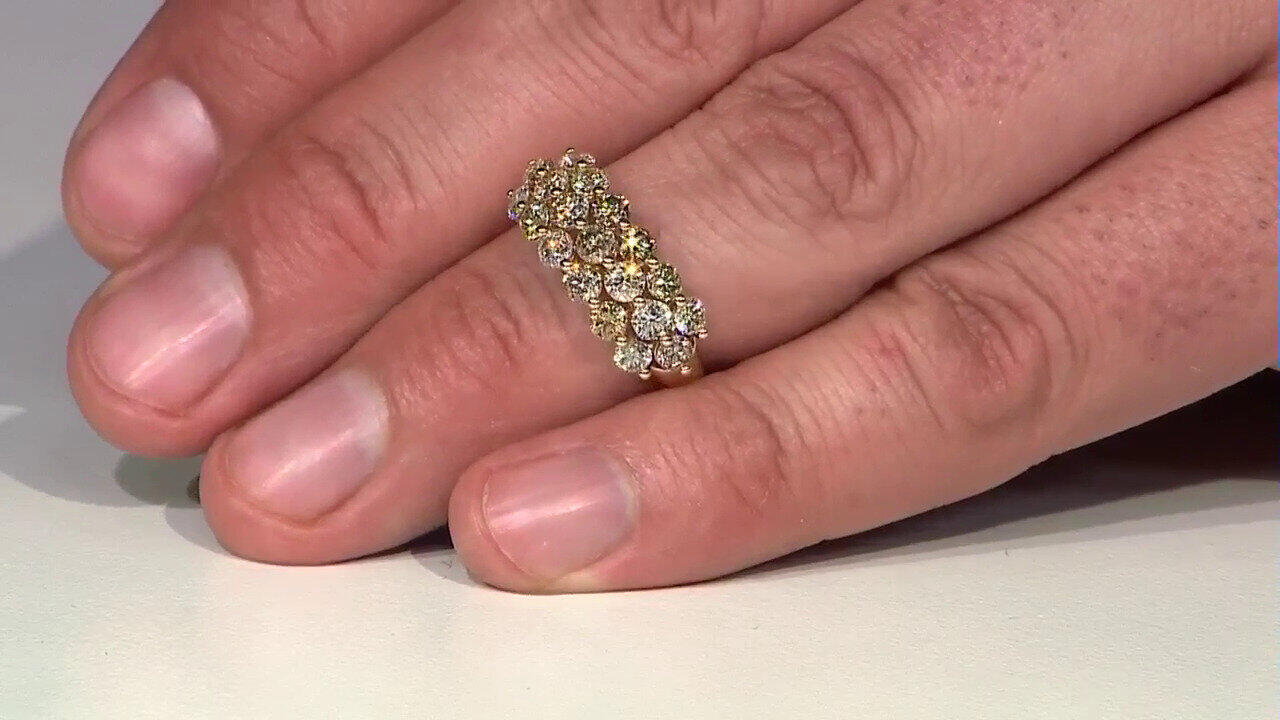 Video Anillo en oro con Diamante fancy SI2 (CIRARI)