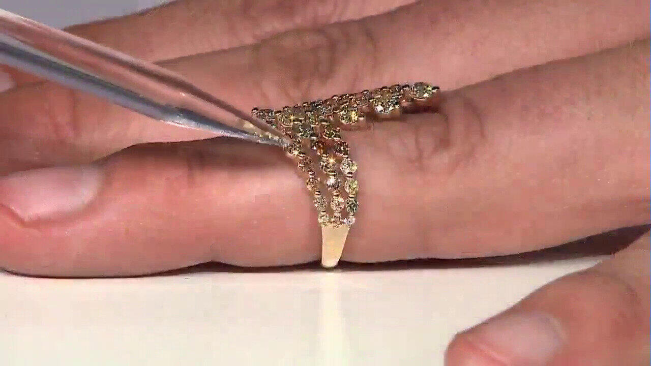 Video Bague en or et Diamant fancy SI2 (CIRARI)