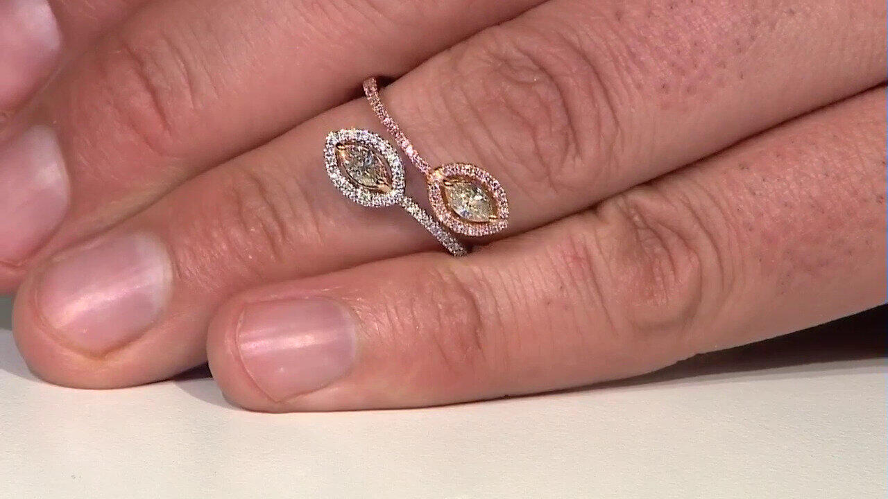 Video Anello in oro con Diamante Fancy SI2 (CIRARI)