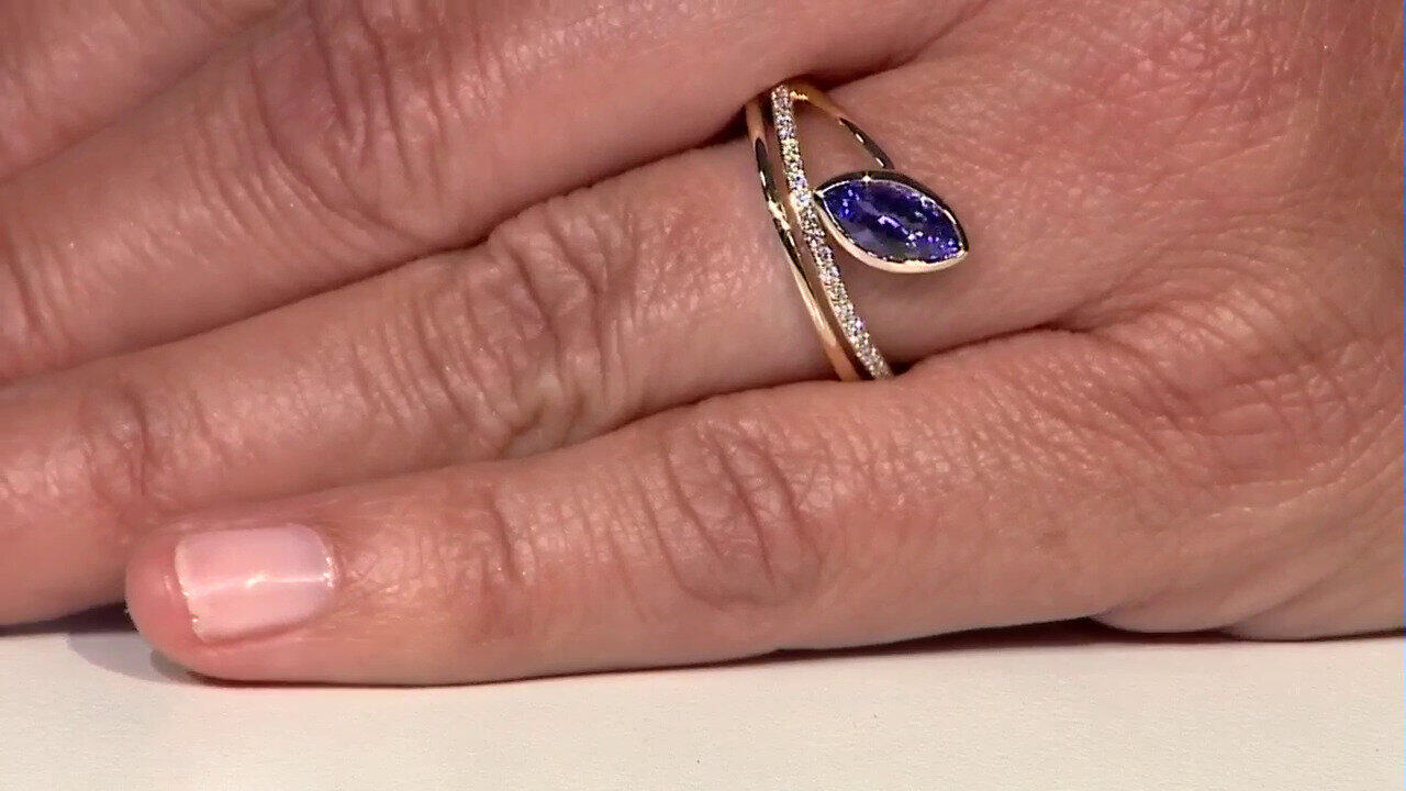 Video Bague en or et Tanzanite AAA (CIRARI)