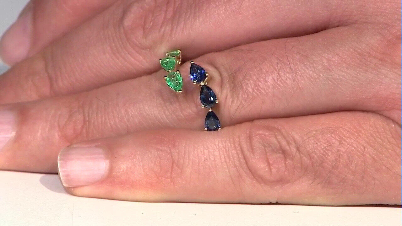 Video Bague en or et Saphir bleu de Ceylan (CIRARI)