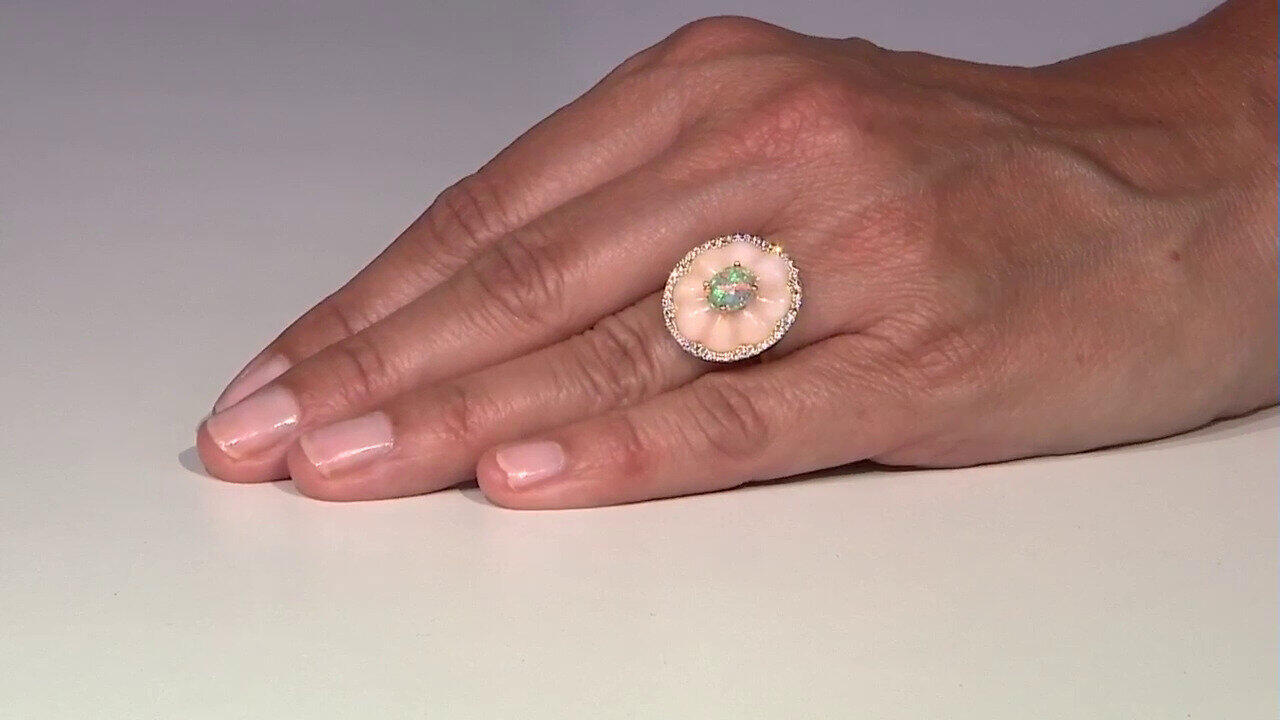 Video Anello in oro con Opale di Welo AAA (CIRARI)