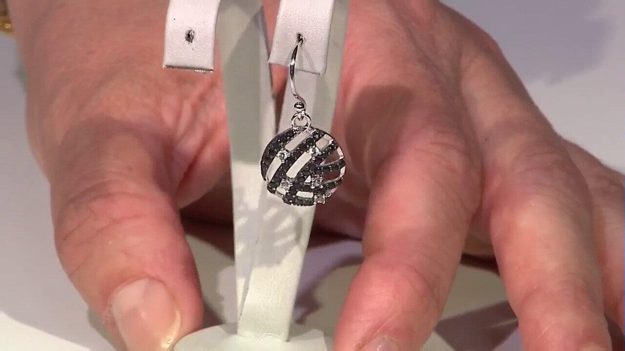 Video Zircon Silver Earrings