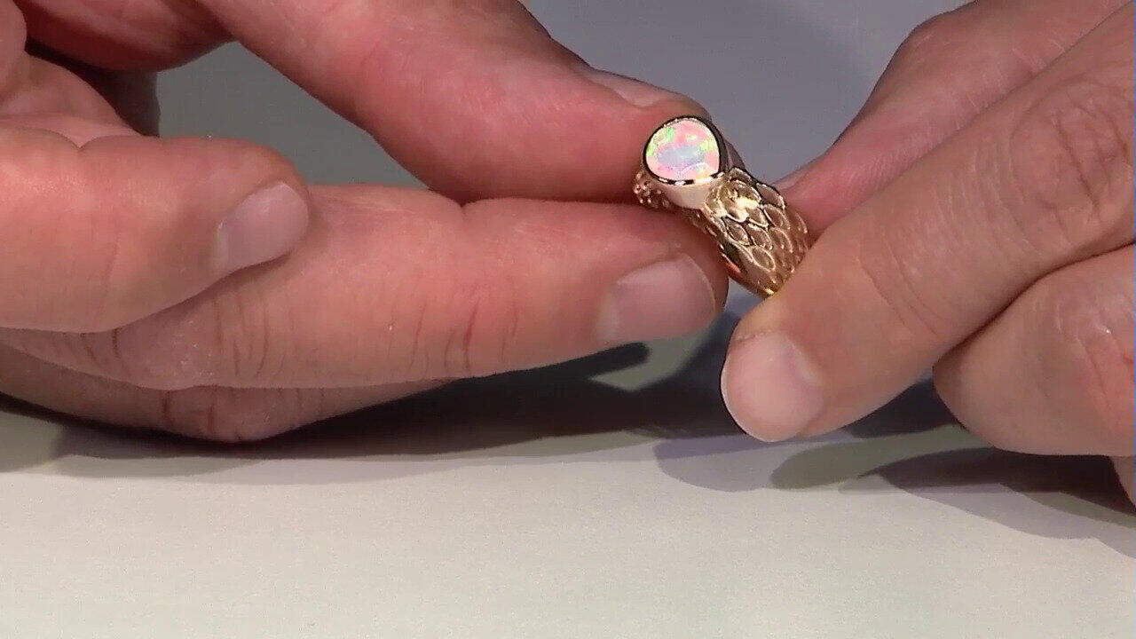Video AAA-Welo-Opal-Goldring (Ornaments by de Melo)