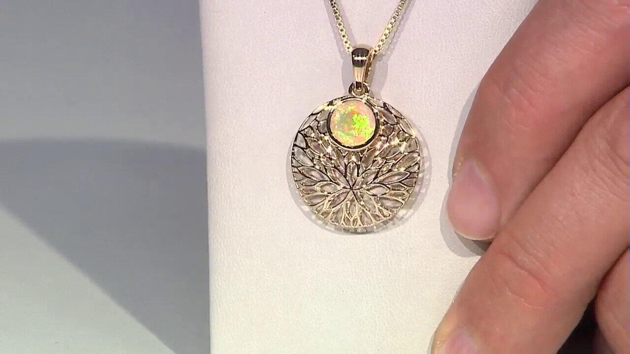 Video 9K AAA Welo Opal Gold Pendant (Ornaments by de Melo)