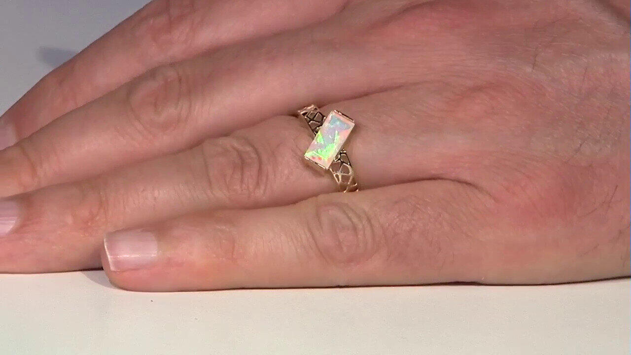 Video Gouden ring met een AAA Welo-opaal (Ornaments by de Melo)