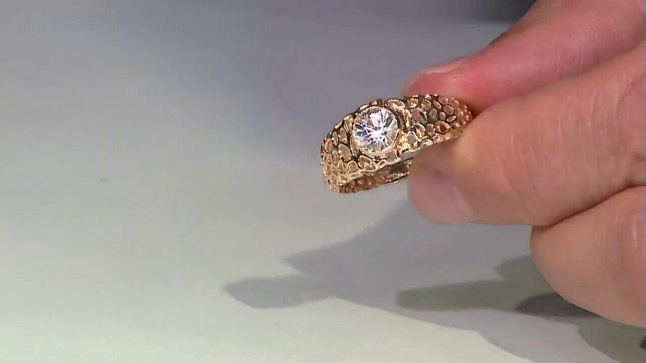Video Anillo en oro con Zircón (Ornaments by de Melo)
