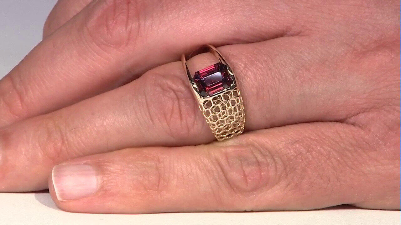 Video Anillo en oro con Zircón rosado (Ornaments by de Melo)