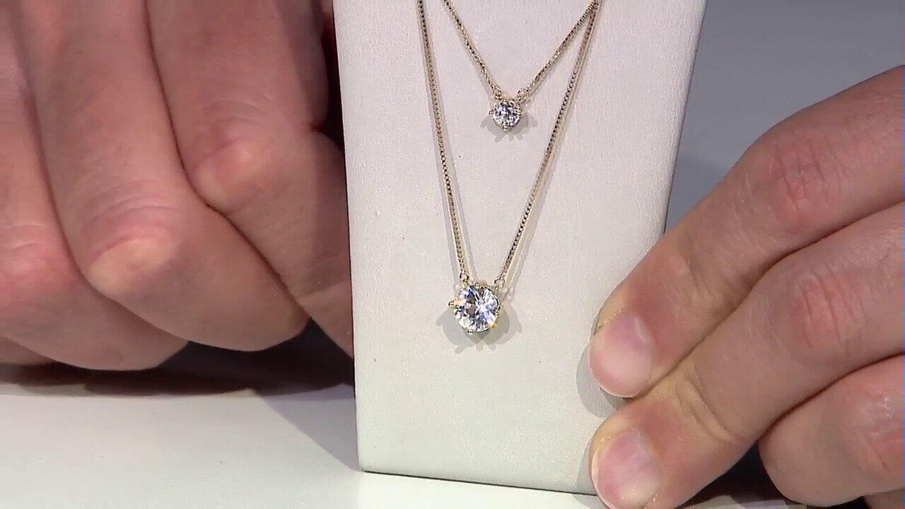 Video Collier en or et Zircon (de Melo)