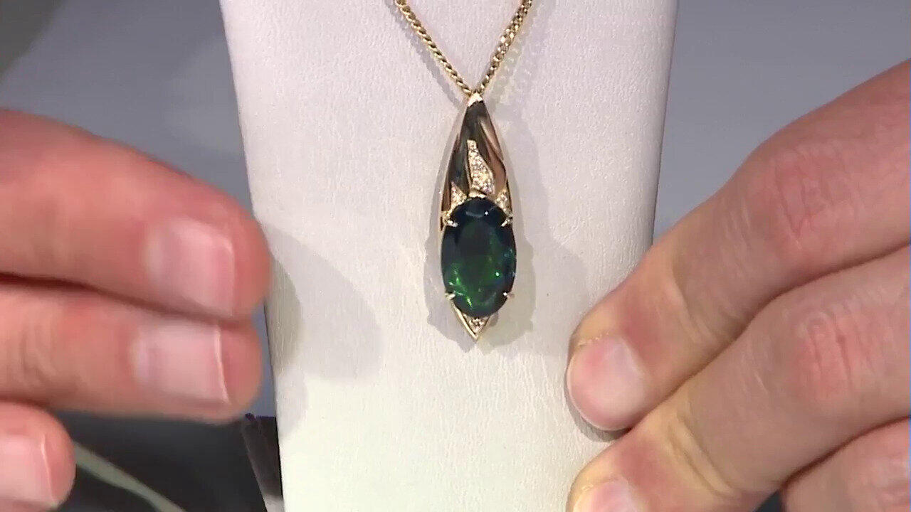 Video 9K Mezezo Opal Gold Pendant (de Melo)
