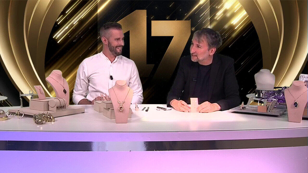 Video I2 Champagner-Brillant-Goldanhänger (Ornaments by de Melo)