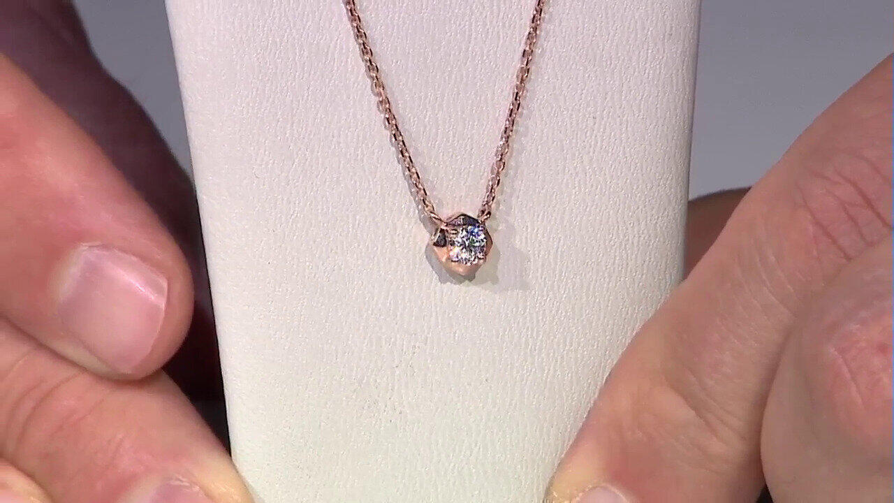 Video Collana in oro con Diamante IF (G) (de Melo)