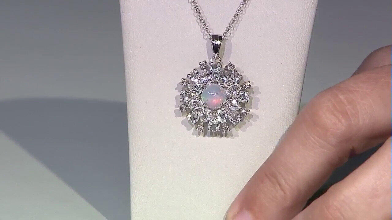 Video Collana in argento con Opale di Welo