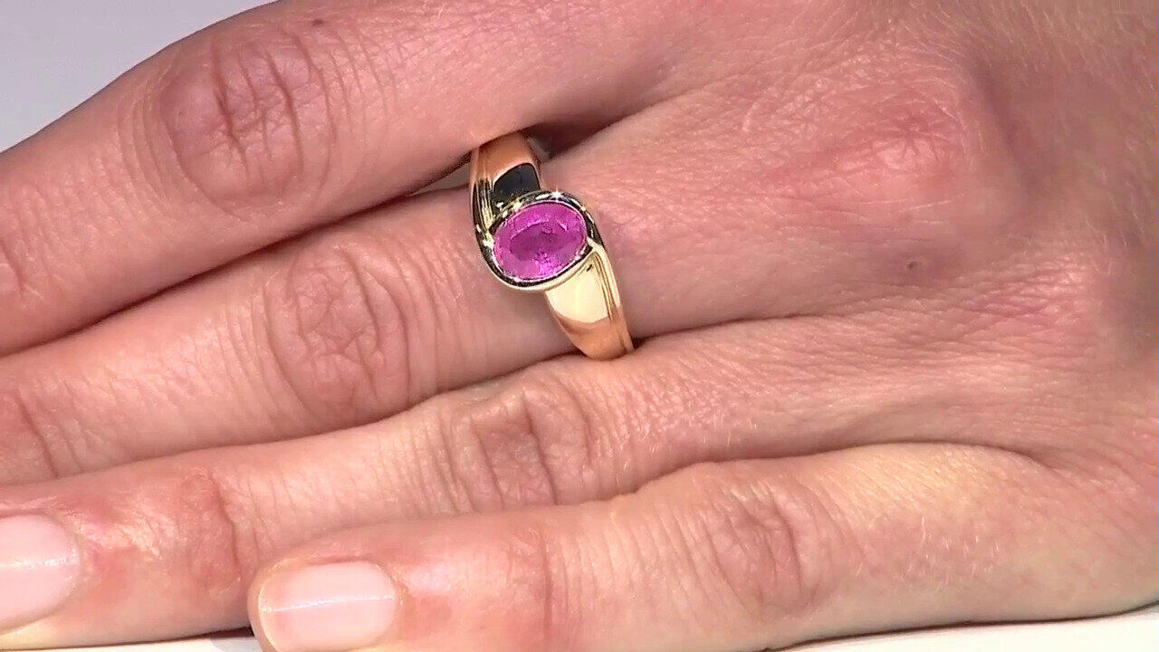 Video Anillo en plata con Zafiro rosa de Madagascar