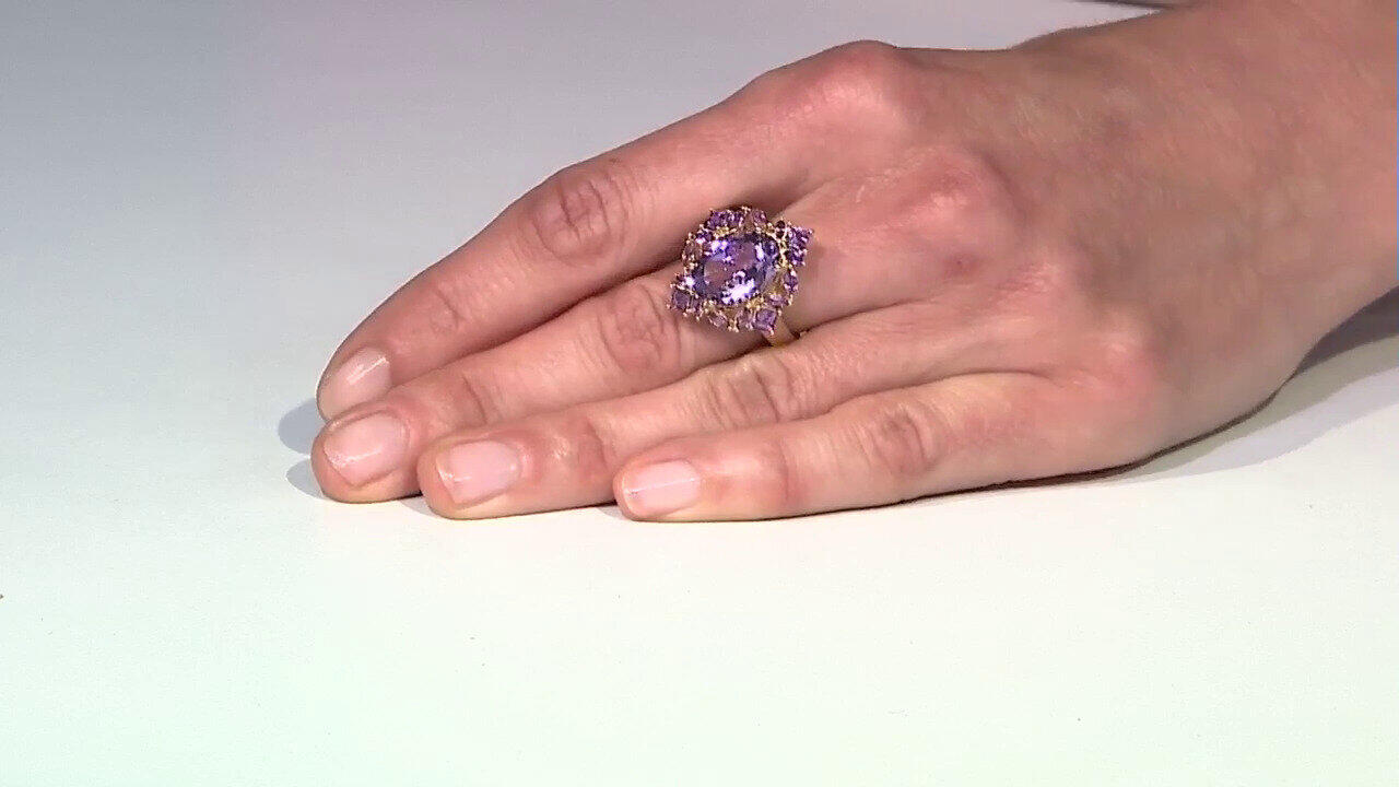 Video Anillo en plata con Amatista de Bolivia