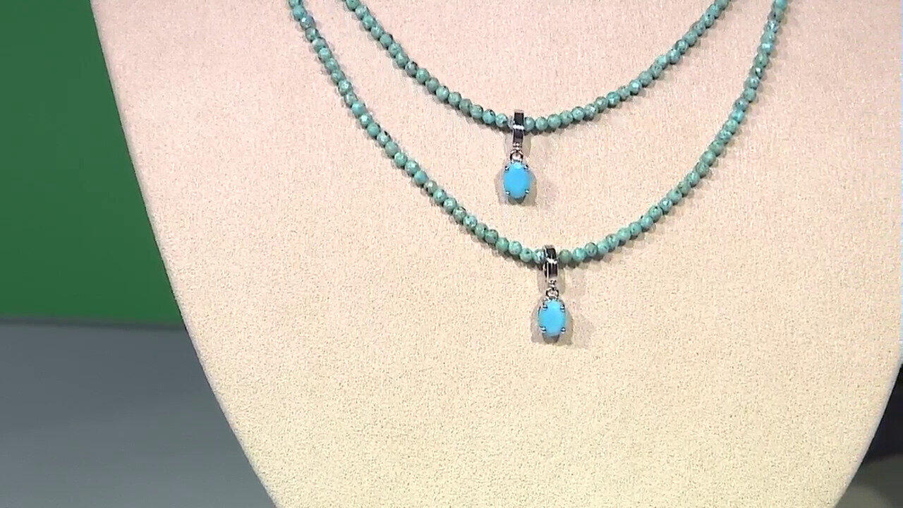 Video Collana in argento con Turchese