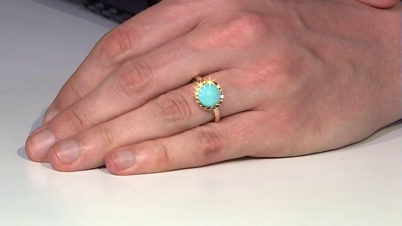 Video Zilveren ring met een Sleeping Beauty Turkoois (Faszination Türkis)
