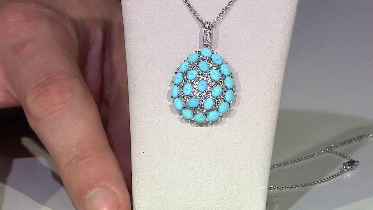 Video Sleeping Beauty Turquoise Silver Necklace (Faszination Türkis)