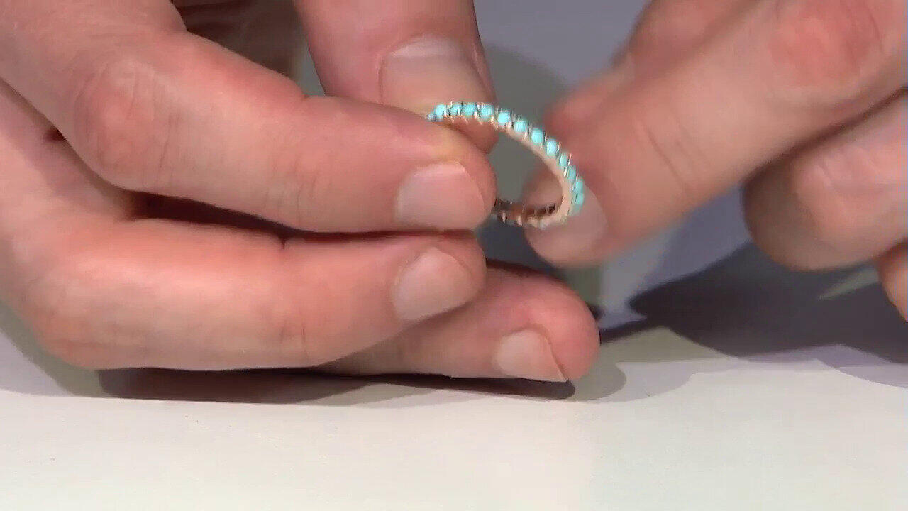 Video Anello in argento con Turchese Sleeping Beauty