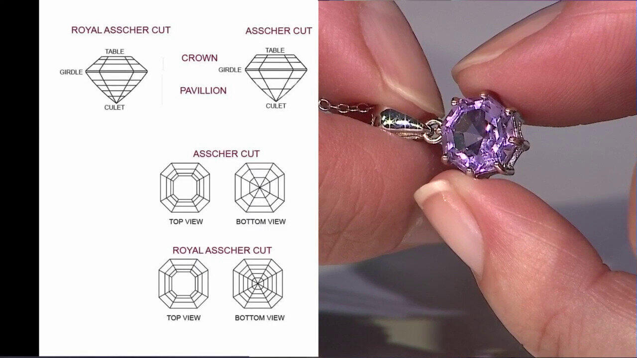 Video Collana in argento con Ametista Boliviana