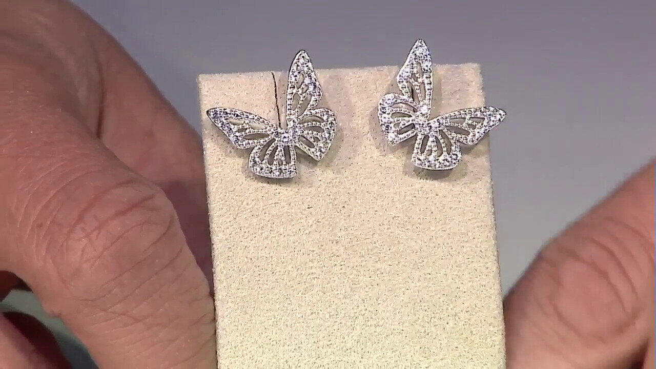 Video Pendientes en plata con Zircón