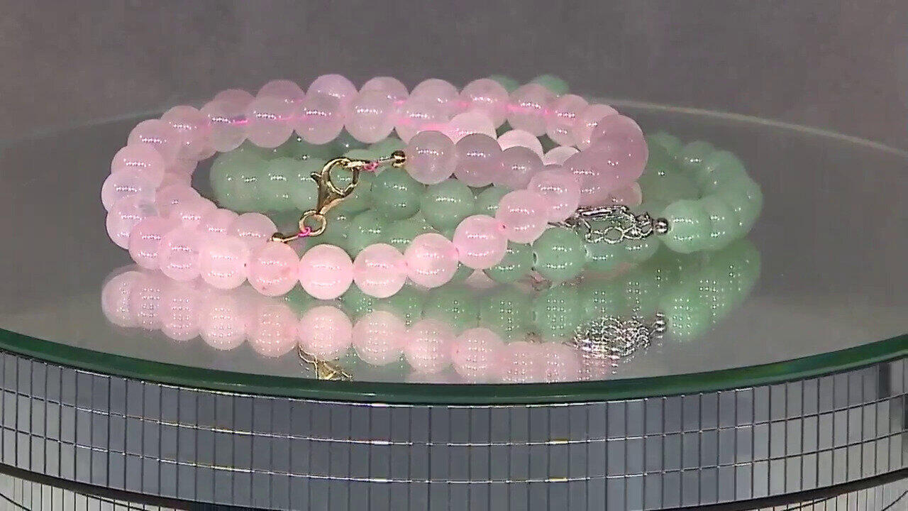 Video Collana in argento con Avventurina Verde
