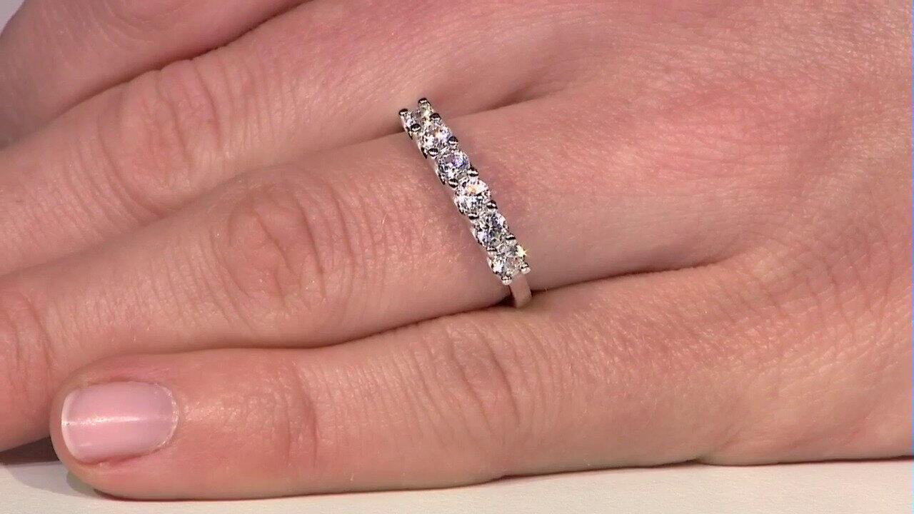 Video Anello in argento con Zircone