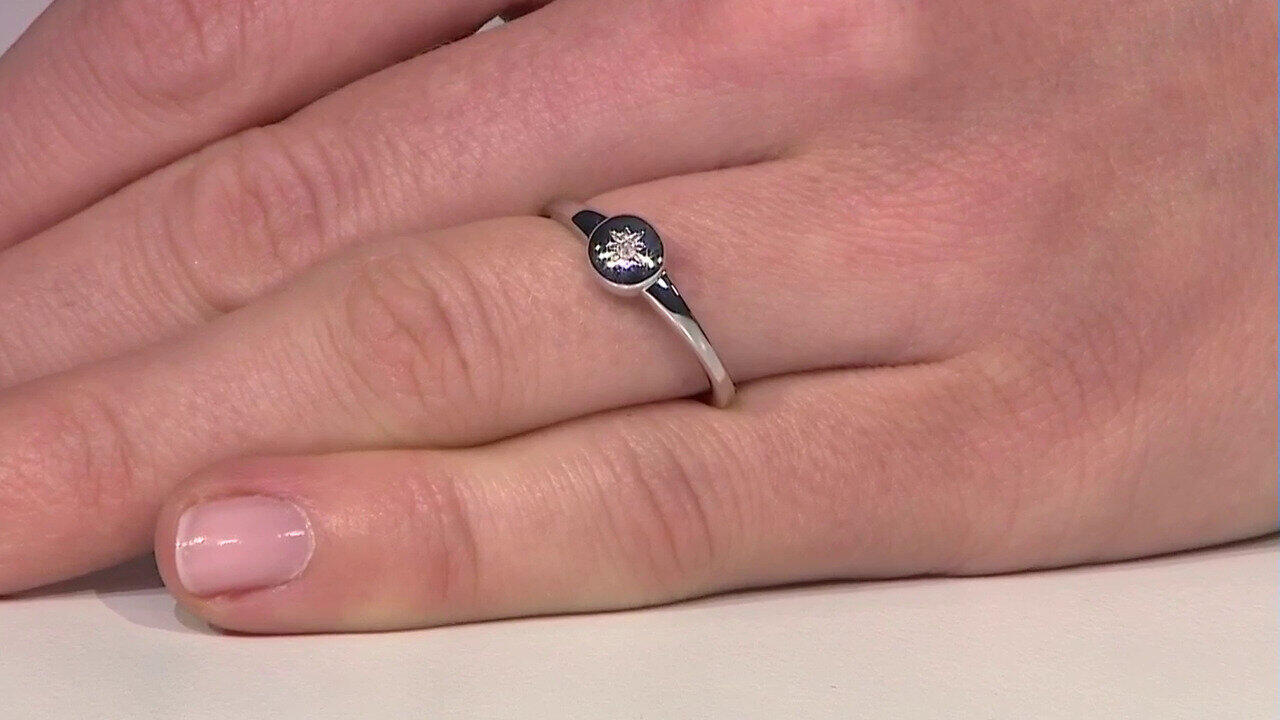 Video Bague en argent et Diamant I2 (I)
