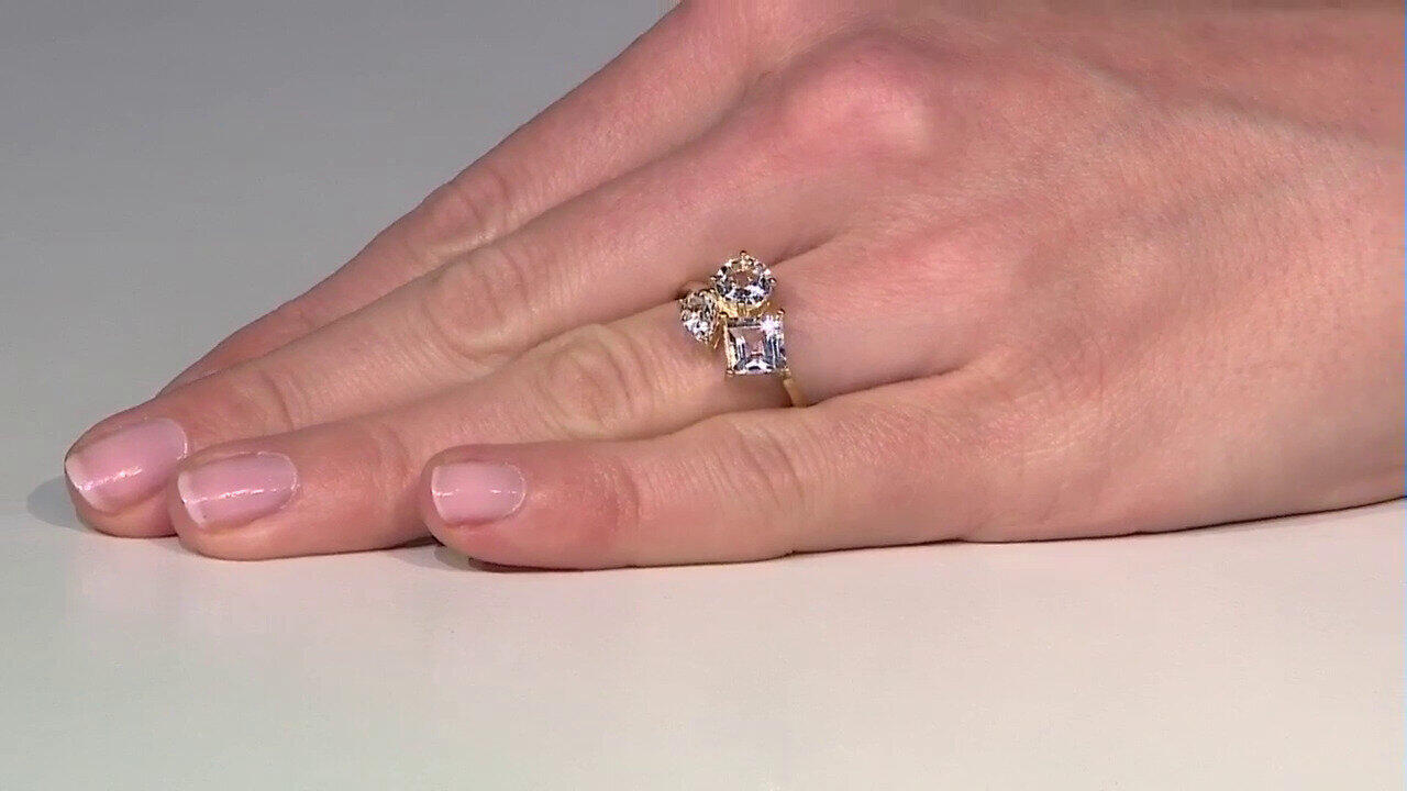 Video Anillo en plata con Topacio blanco