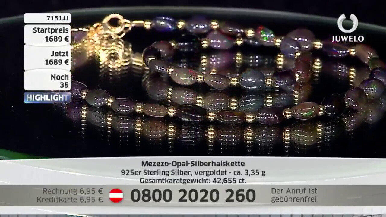 Video Collier en argent et Opale Mezezo
