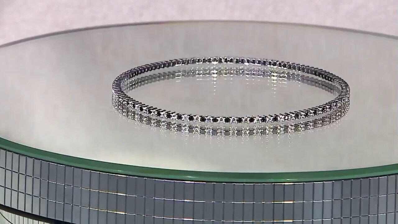 Video Bracciale in argento con Spinello Nero