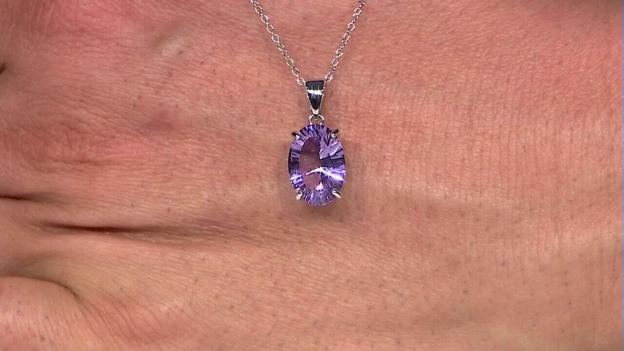 Video Collana in argento con Ametista Boliviana