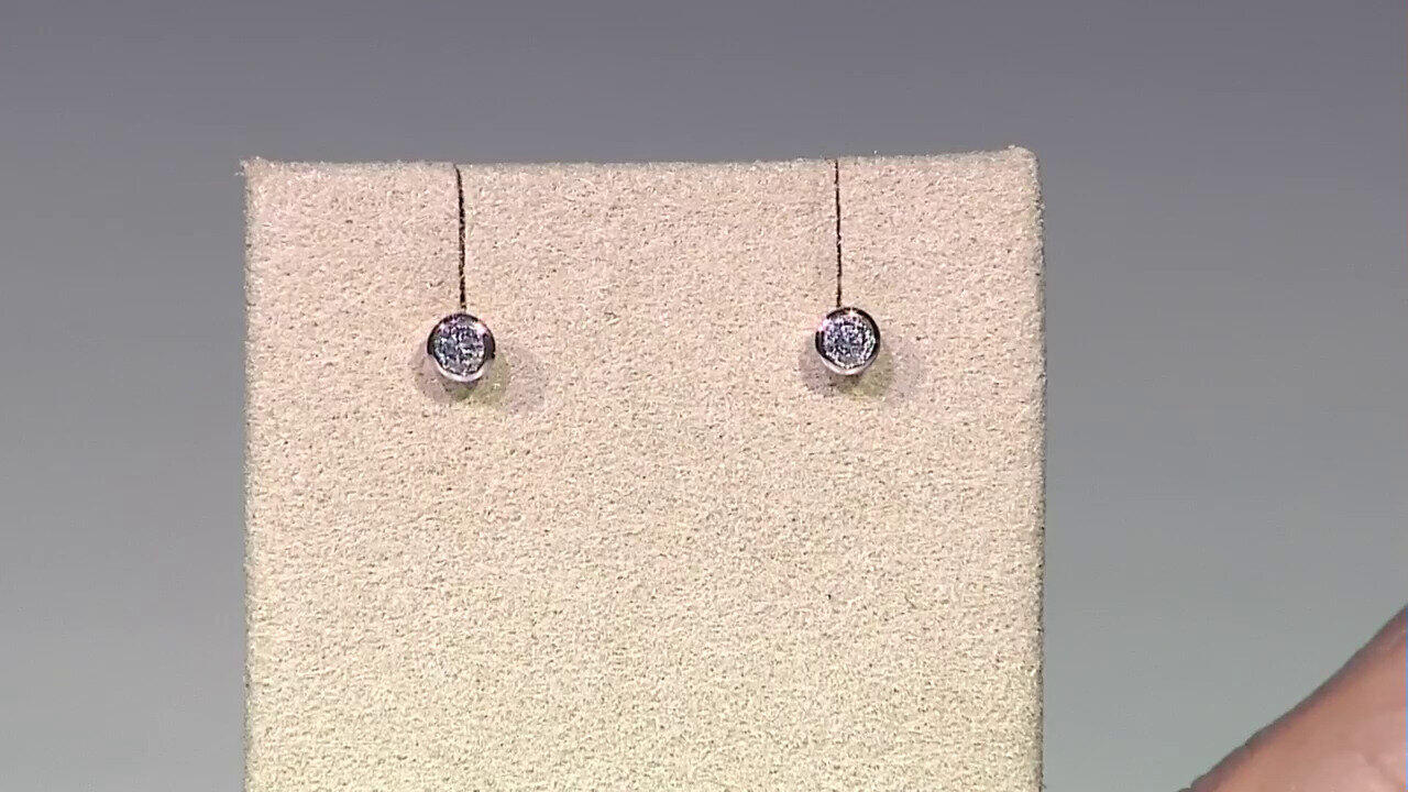 Video Boucles d'oreilles en or et Diamant SI1 (G) (Annette)
