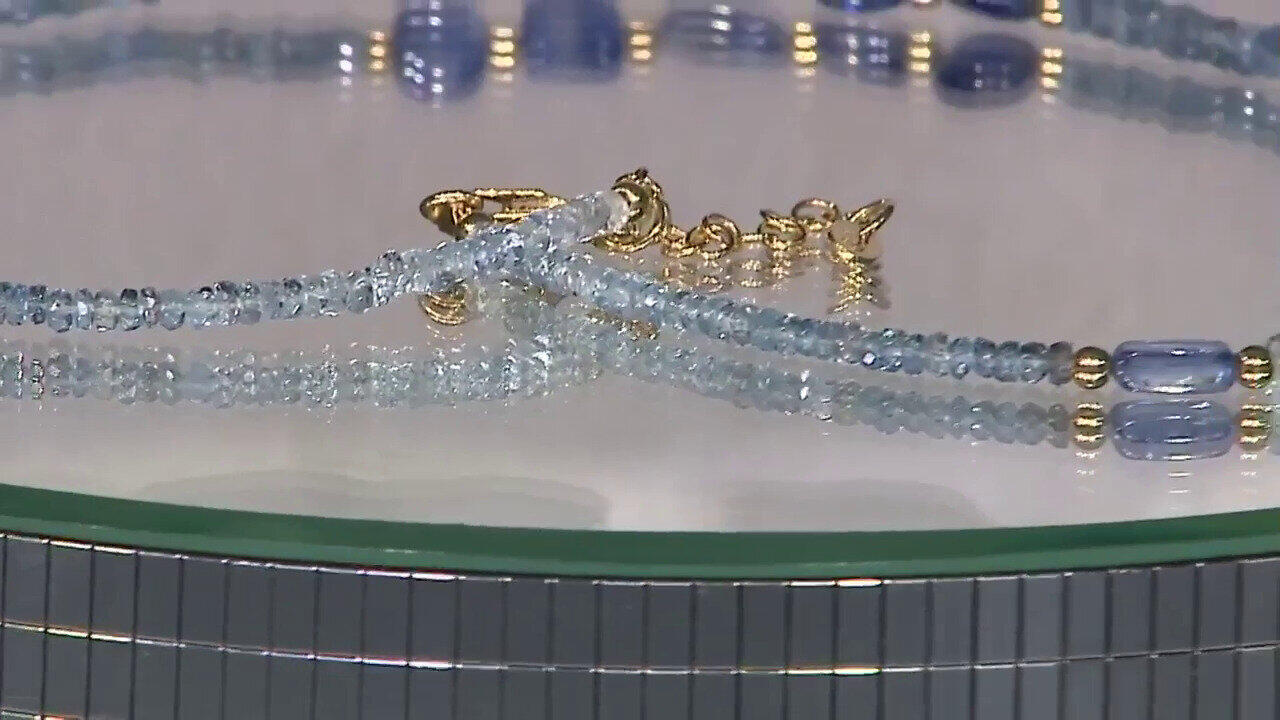 Video Collana in argento con Acquamarina Santa Maria (Riya)