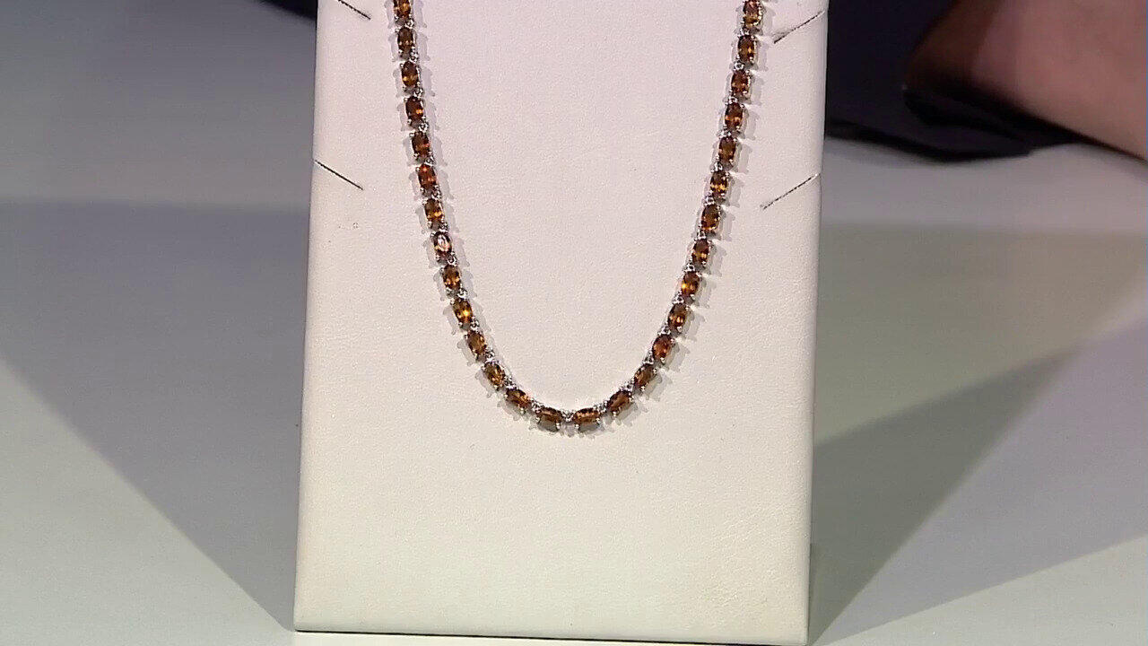 Video Collier en argent et Citrine Madère