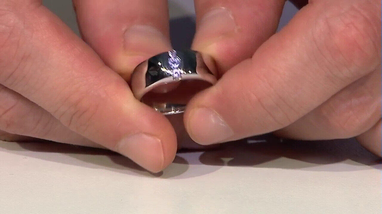 Video Zilveren ring met een tanzaniet (de Melo)