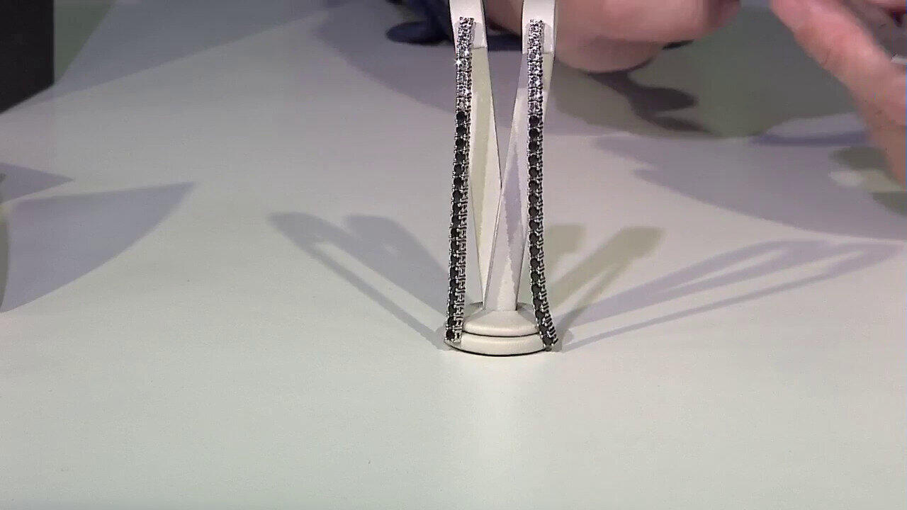 Video White Topaz Silver Earrings