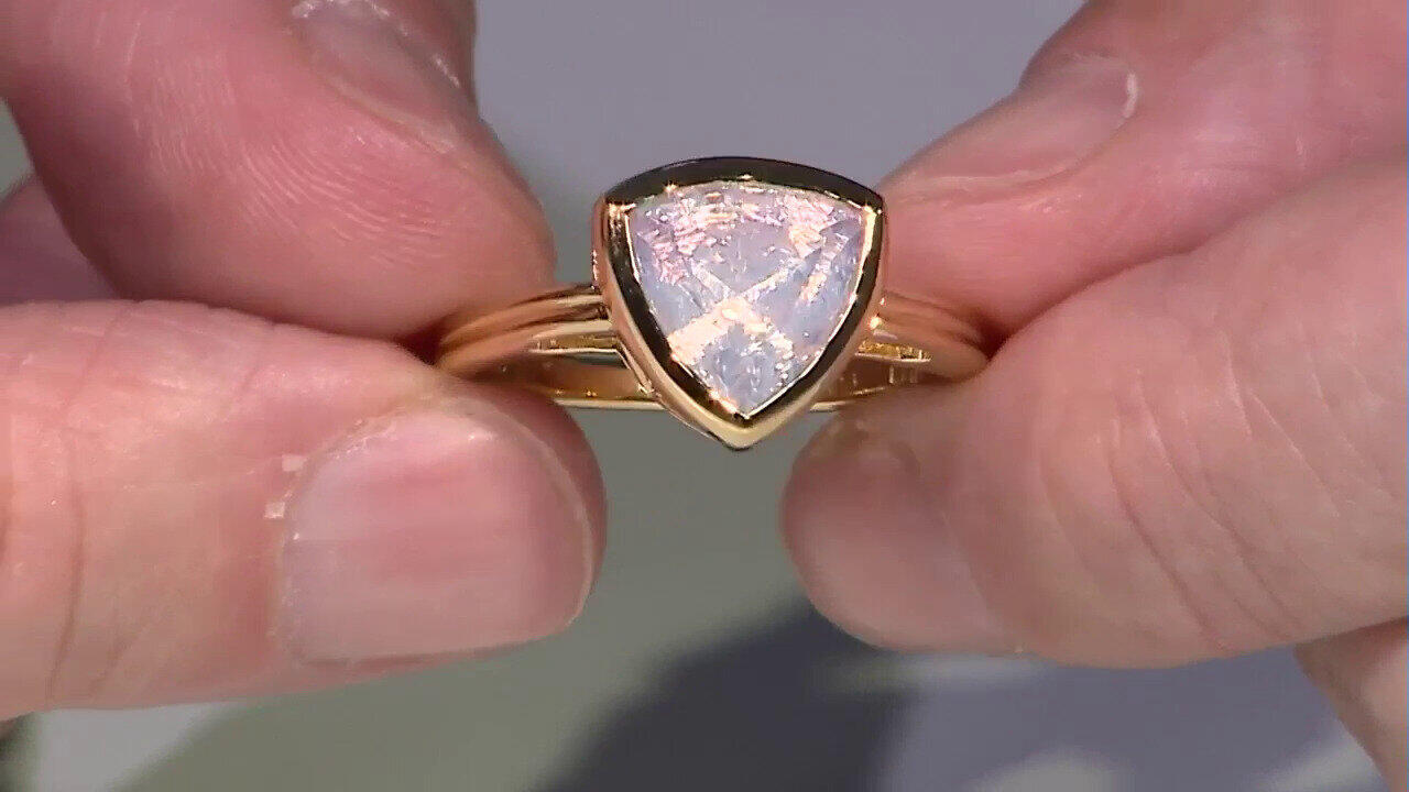 Video Anello in argento con Quarzo Lavanda